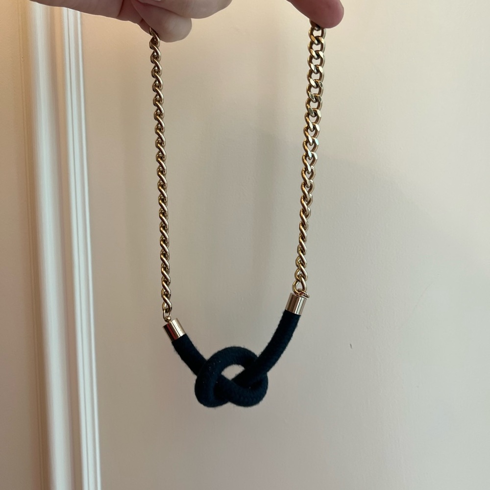 Navy Sailors Knot necklace